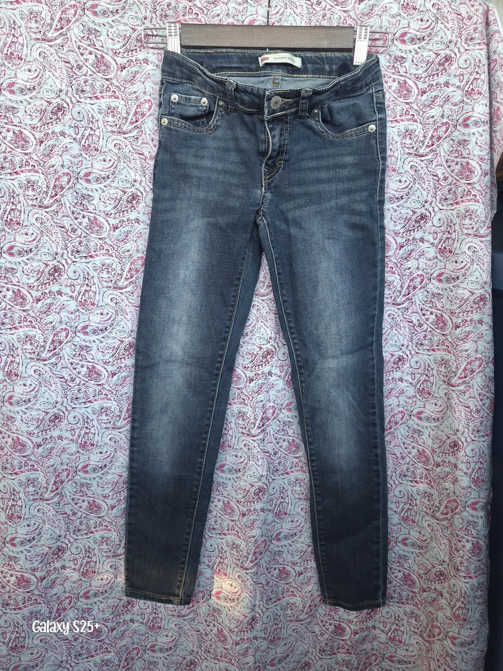 Levi's Kids Faded Indigo Skinny Jeans